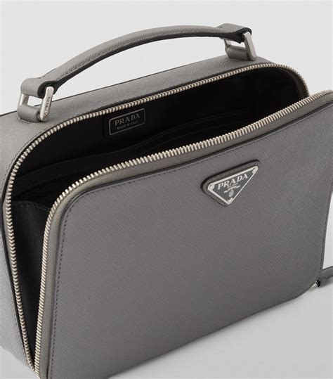 prada saffiano medium purse gray|Prada brique saffiano leather bag.